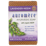 Auromere, Bar Soap Ayurvedic-Himalayan Rose, Lavender-Neem, 2.75 oz