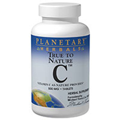 Planetary Herbals, True to Nature C, 500mg, 60 tabs
