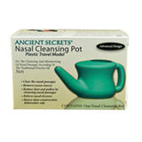 Ancient Secrets, Nasal Cleansing Plastic Travel Pot, 1 Count
