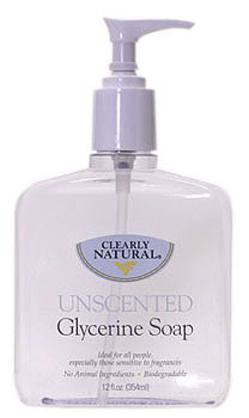 Liquid Soap Unscented With Pump 12 Oz By Clearly Natural