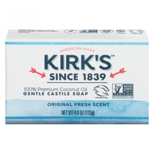 Castile Bar Soap 4 oz By Kirk's Natural Products