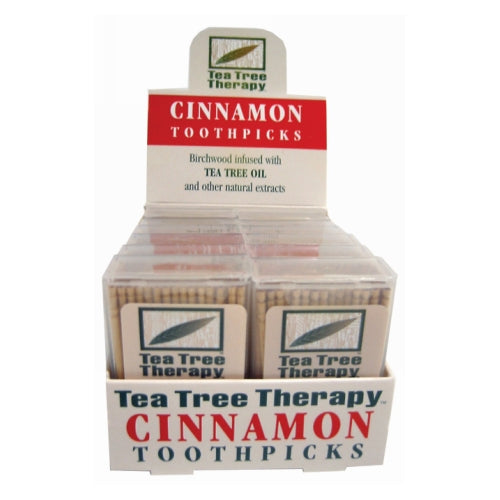 Tea Tree Therapy Toothpicks Cinnamon 100 ct By Tea Tree Therapy