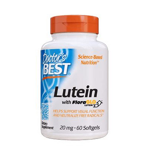 Doctors Best, Lutein with FloraGLO Lutein, 20 mg, 60 Softgels