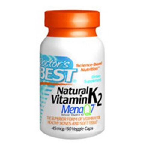 Natural Vitamin K2 Featuring MenaQ7 60 VCaps By Doctors Best