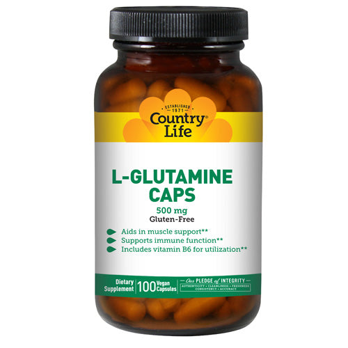 L-Glutamine B-6 100 Caps By Country Life