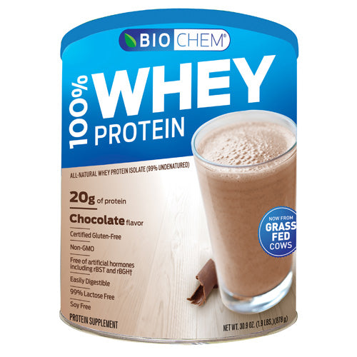 Biochem, 100% Whey Protein Powder, Chocolate 30.9 Oz