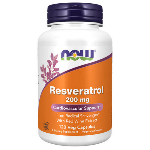 Now Foods, Natural Resveratrol, 200 mg, 120 Vcaps