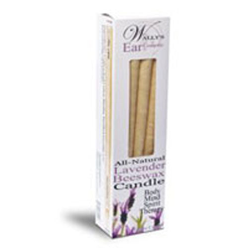 All Natural Beeswax Candle Lavender  By Wallys Natural Products
