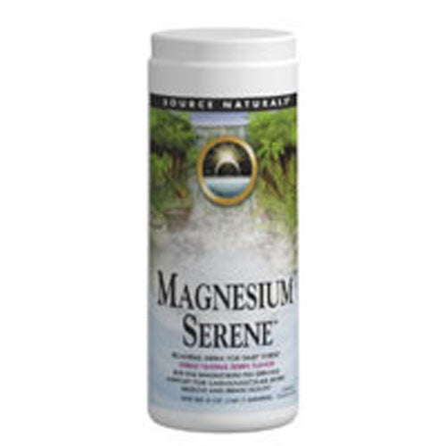 Magnesium Serene Powder Tangerine Flavor 9 oz By Source Naturals