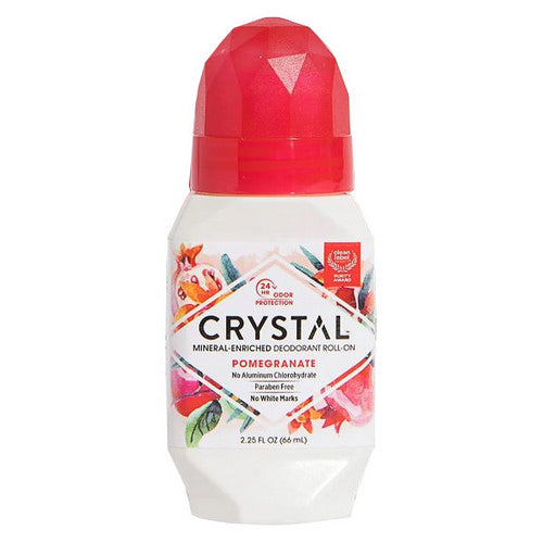 Crystal, Mineral Deodorant Roll On, Pomegranate 2.25 oz
