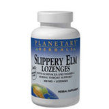 Planetary Herbals, Slippery Elm Lozenge, Strawberry Flavor 24 lozenge