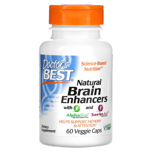 Doctors Best, Natural Brain Enhancers, 60 Veggie Caps
