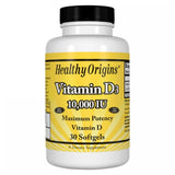 Healthy Origins, Vitamin D3, 10000 IU, 30 Softgels