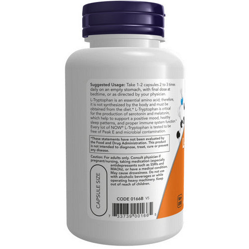 Now Foods, L-Tryptophan, 500 mg, 60 Vcaps