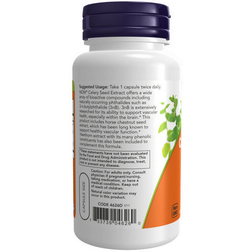 Celery Seed Extract 60 Veg Caps By Now Foods