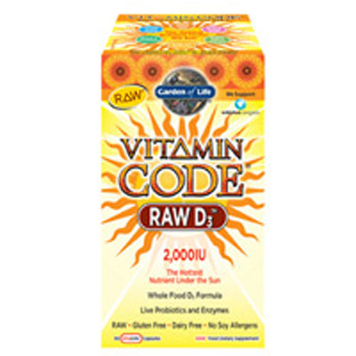 Vitamin Code RAW D3 2,000IU, 60 Caps by Garden of Life