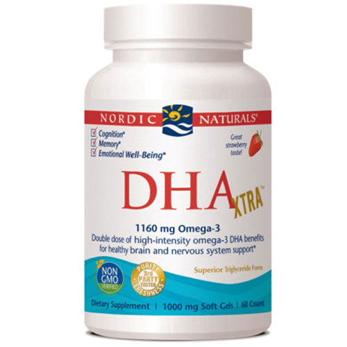 DHA Xtra Strawberry 60 softgels by Nordic Naturals
