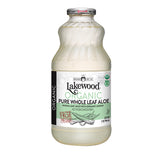 Lakewood Organic, Aloe Whole Leaf Juice, 32 Oz