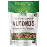 Now Foods, Roasted Almonds with Sea Salt, 1 lb