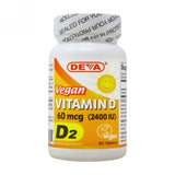 Deva Vegan Vitamins, Vegan Vitamin D, 2400 IU, 90 tabs