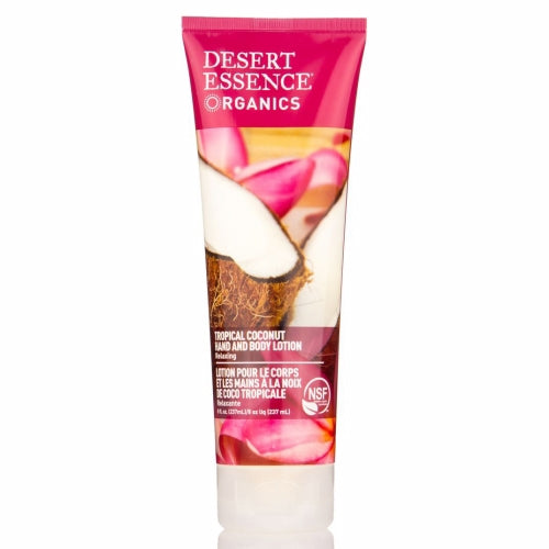 Desert Essence, Tropical Coconut Hand and Body Lotion, 8 oz