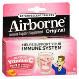 Airborne, Airborne Effervescent Health Formula, Pink grapefruit 10 tabs