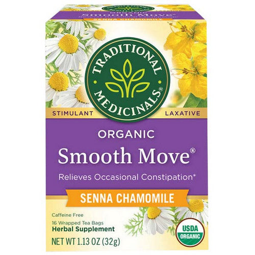 Traditional Medicinals, Organic Smooth Move Tea, Senna Chamomile 16 bags