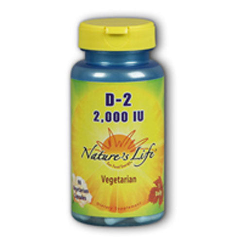 Nature's Life, Vitamin D-2 Ergocalciferol, 2000 IU, 90 vcaps