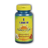 Vitamin E d-Alpha & Mixed Tocopherols 100 softgels By Nature's Life
