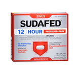 Sudafed Pe, Sudafed Sinus And Pain 12 Hour Caplets, 16 tabs