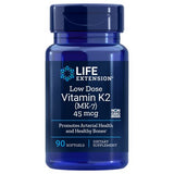 Low Dose Vitamin K2 Menaquinone - 7 (Mk-7) 90 Sgel 45mcg by Life Extension