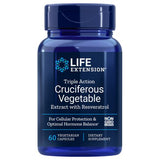 Life Extension, Triple Action Cruciferous Vegetable Extract, with Resveratrol 60 vcaps