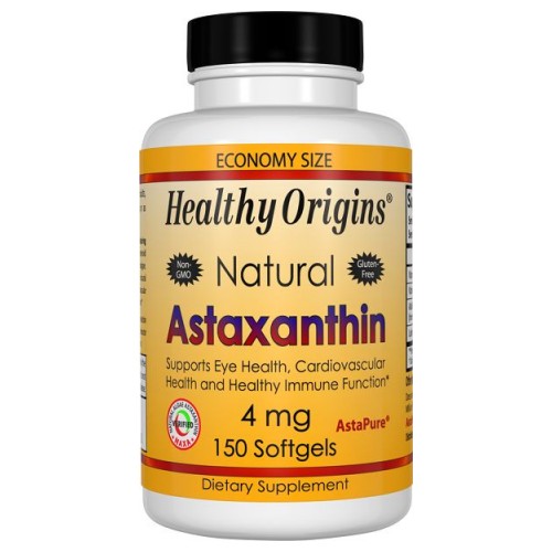 Astaxanthin 150 SoftGels 4mg by Healthy Origins