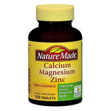 Nature Made Calcium Magnesium Zinc 100 tabs By Nature Made