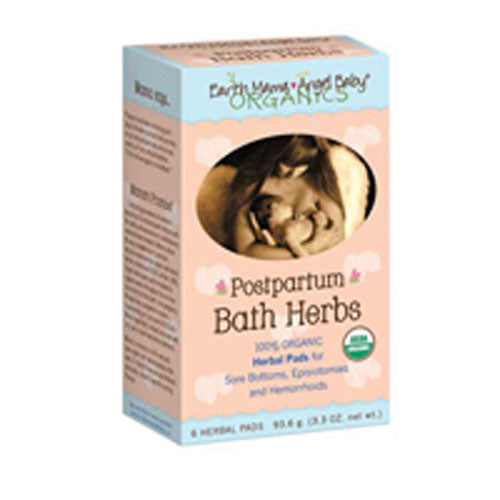 Postpartum Bath Herbs 6 CT 3.3 oz  By Earth Mama Angel Baby