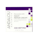Andalou Naturals, Resveratrol Q10 Night Repair Cream, 1.7 oz
