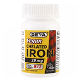 Deva Vegan Vitamins, Chelated IRON Vegan, 90 TAB