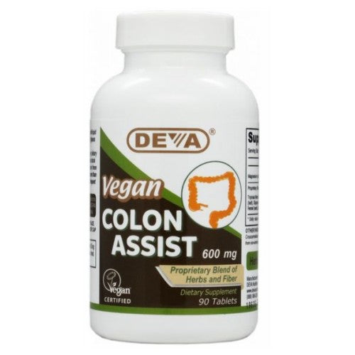 Deva Vegan Vitamins, Vegan Colon Assist, 90 TAB