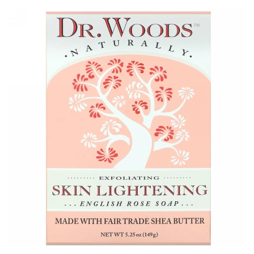Dr.Woods Products, Castile Bar Soap, ROSE LIGHTEN 5.25 OZ