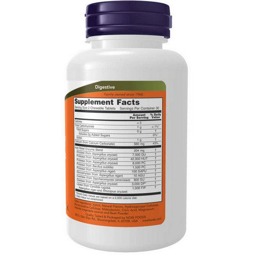 Now Foods, Acid Relief with Enzymes, 60 chewables