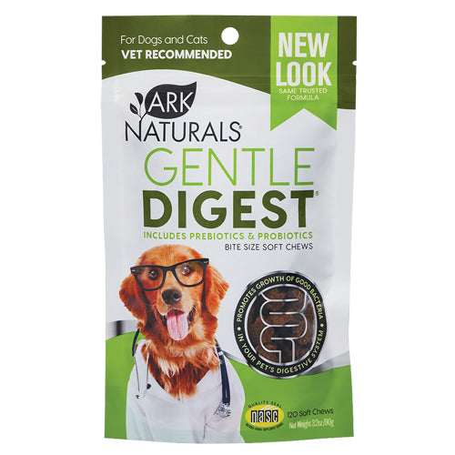 Gentle Digest Soft Chews 120 soft chews By Ark Naturals