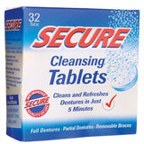 Denture Cleanser 32 tabs By Secure