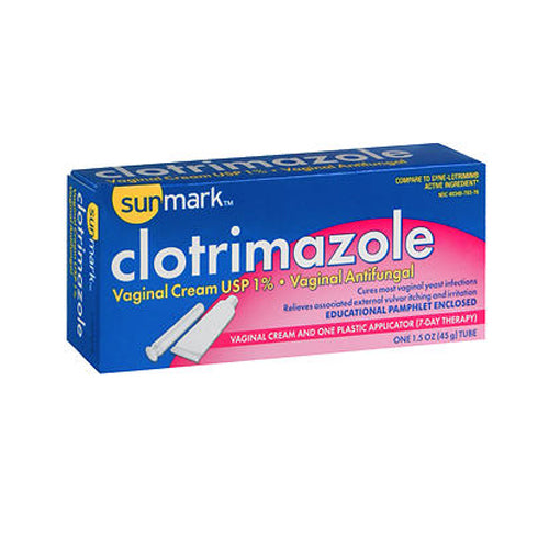 Clotrimazole Vaginal Antifungal Cream Count of 1 By Sunmark