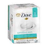 Dove Sensitive Skin Bath Bars Unscented 2/4.25 oz By Dove