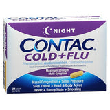 Contac Cold Plus Flu Caplets Maximum Strength 24 tabs By Meda Consumer Healthcare