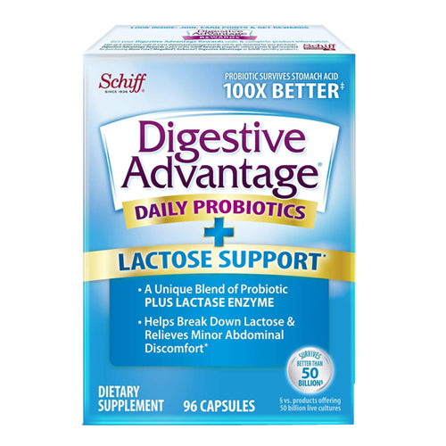 Schiff/Bio Foods, Digestive Advantage Daily Probiotics + Lactose Support, 32 caps