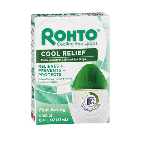 Mentholatum, Rohto Cool Redness Relief Eye Drops, 0.43 oz