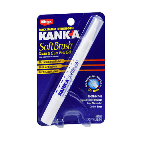 Kank-A Soft Brush Tooth/Mouth Pain Gel Professional Strength 0.07 oz By Kank-A