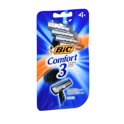 Comfort 3 Shavers For Men 4 each (Sensitive Skin) By Bic