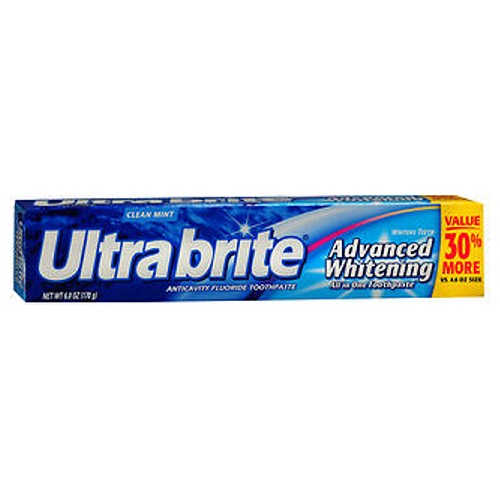 Colgate, Colgate Ultra Brite Advanced Whitening Fluoride Toothpaste, 6 oz